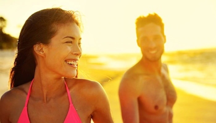 couple on a beach